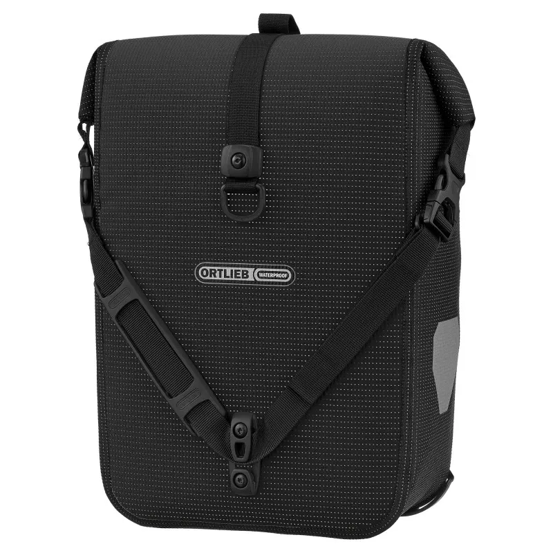 ORTLIEB Sport-Roller High-Vis Pannier Bag in Black 14.5L